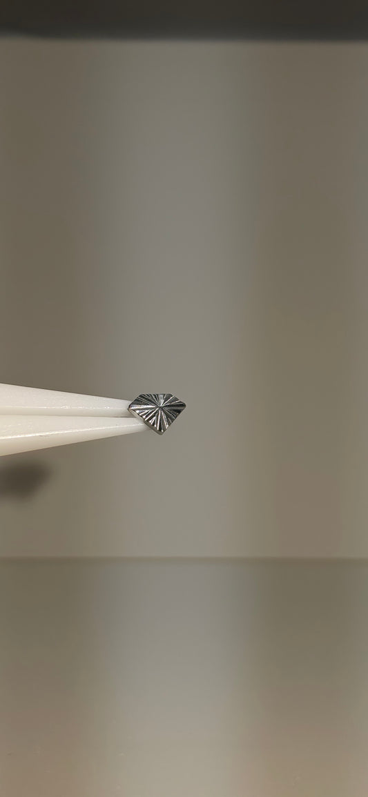 Piercing Labret Titanio figura Diamante rayado