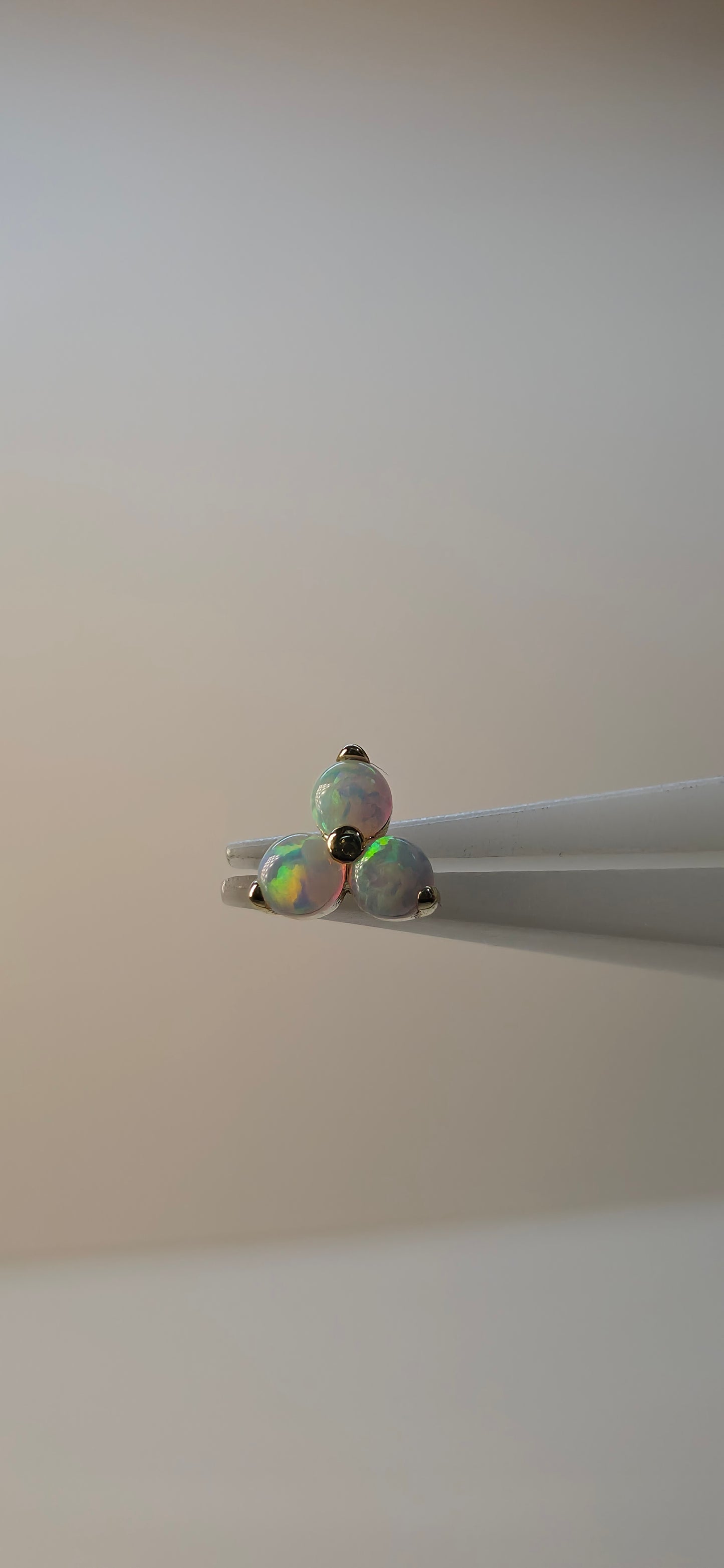 Triple opalo nieve 18k