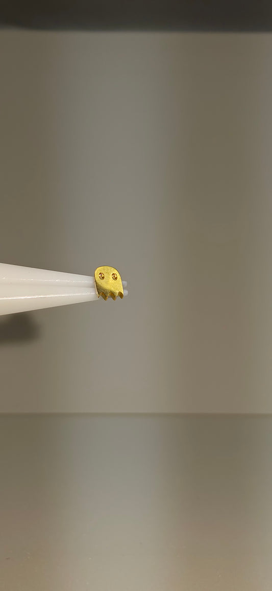 Piercing Labret Titanio figura fantasma pacman