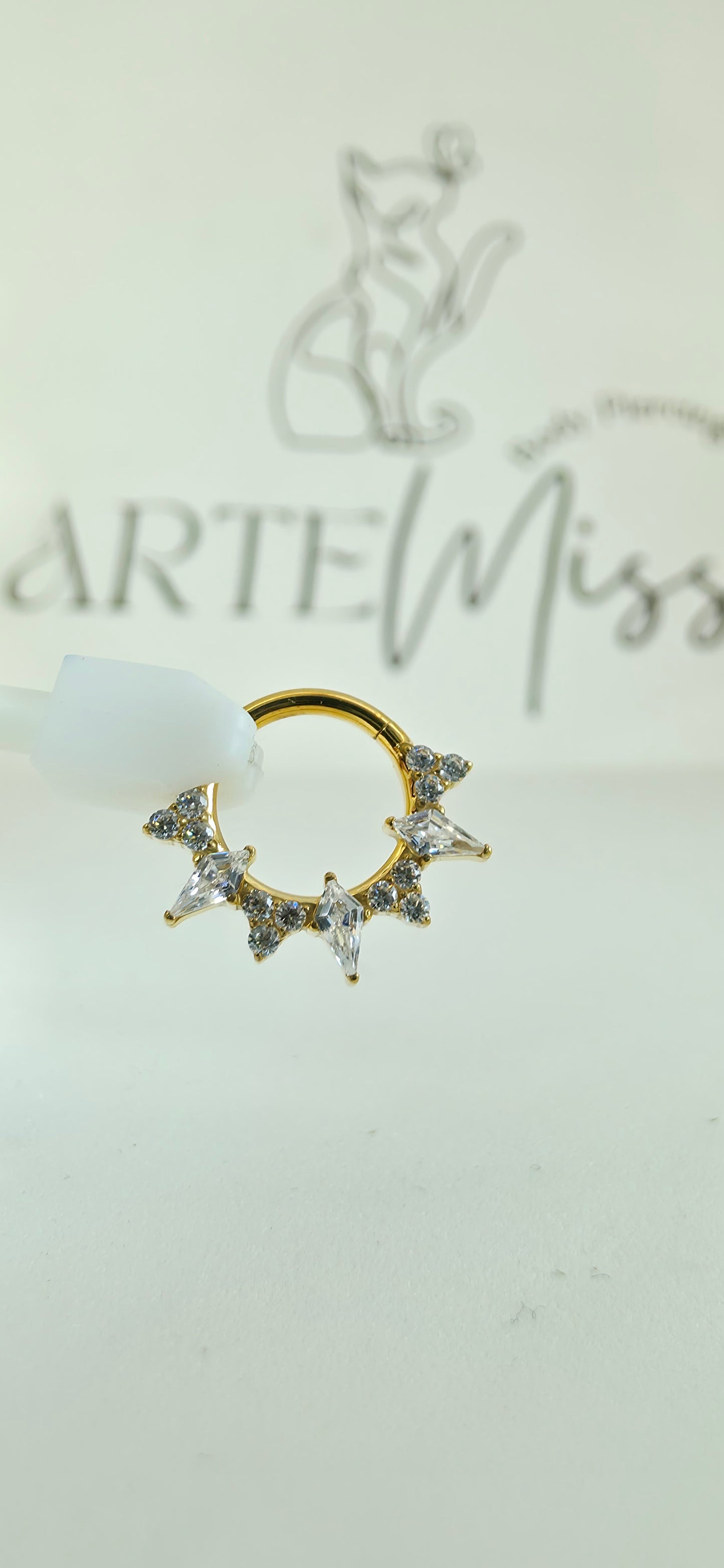 Clicker de Titanio con incrustaciones de zirconia