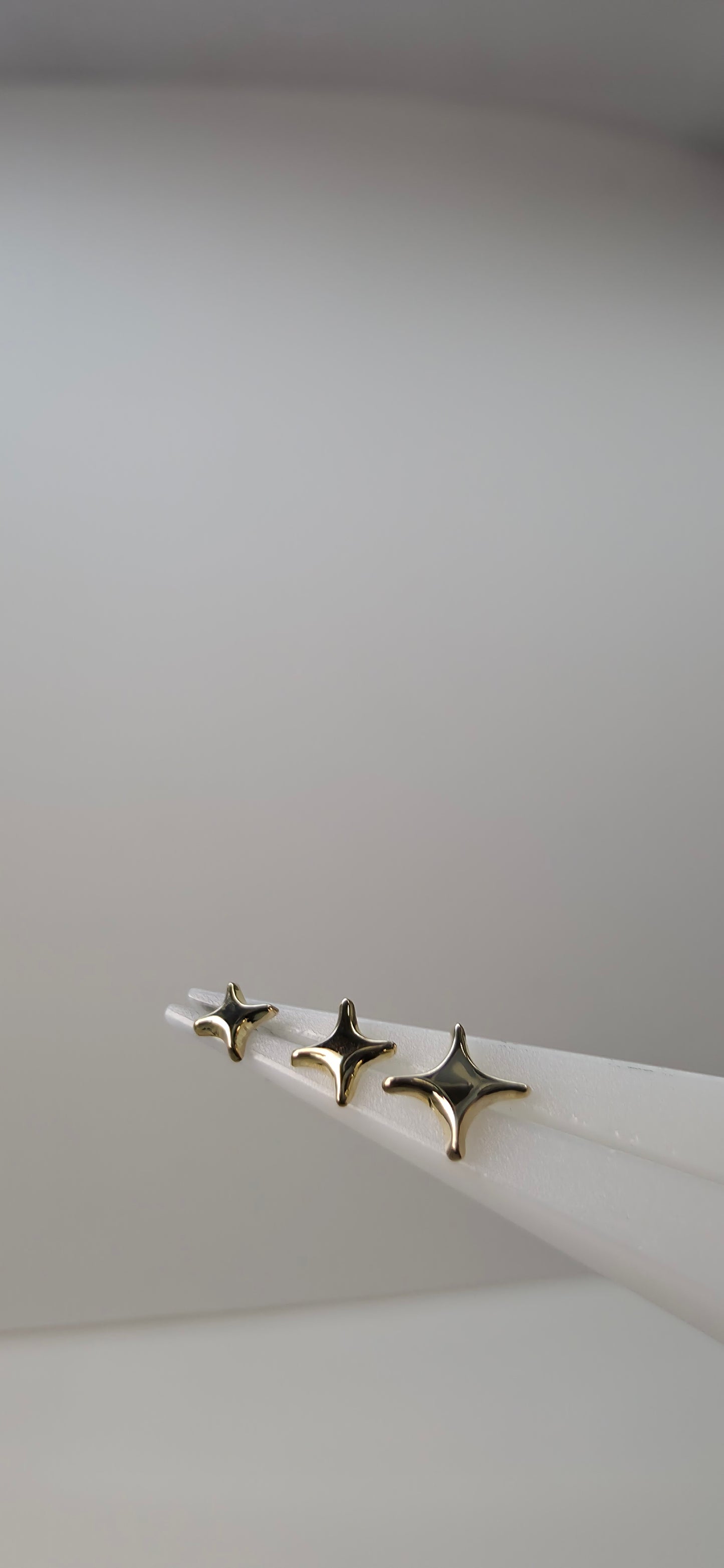 Destello en oro solido 14k pieza unitaria. Varias medidas