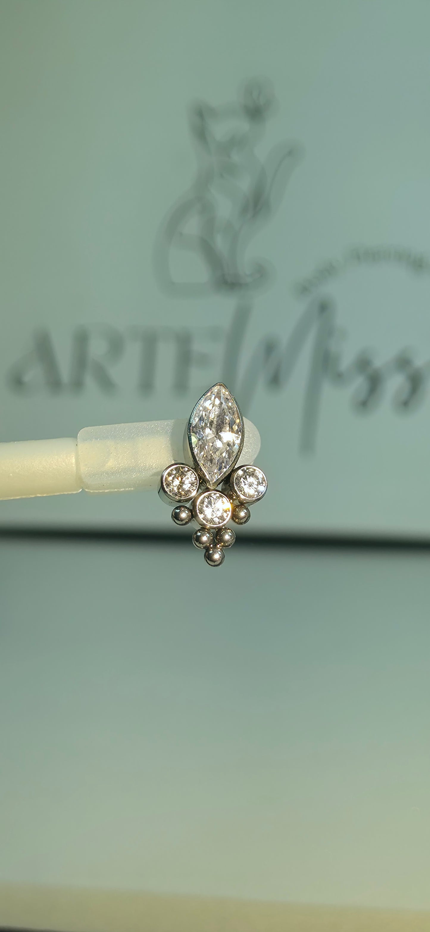 Top de Titanio con incrustaciones de zirconia