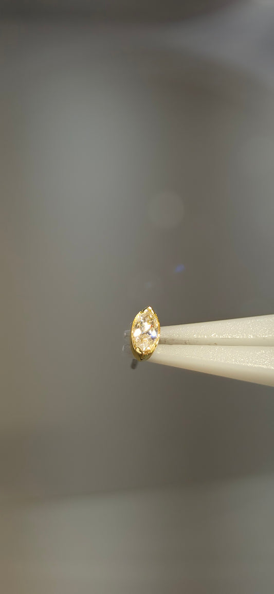 Marquise con cristales Swarovski en oro de 18k