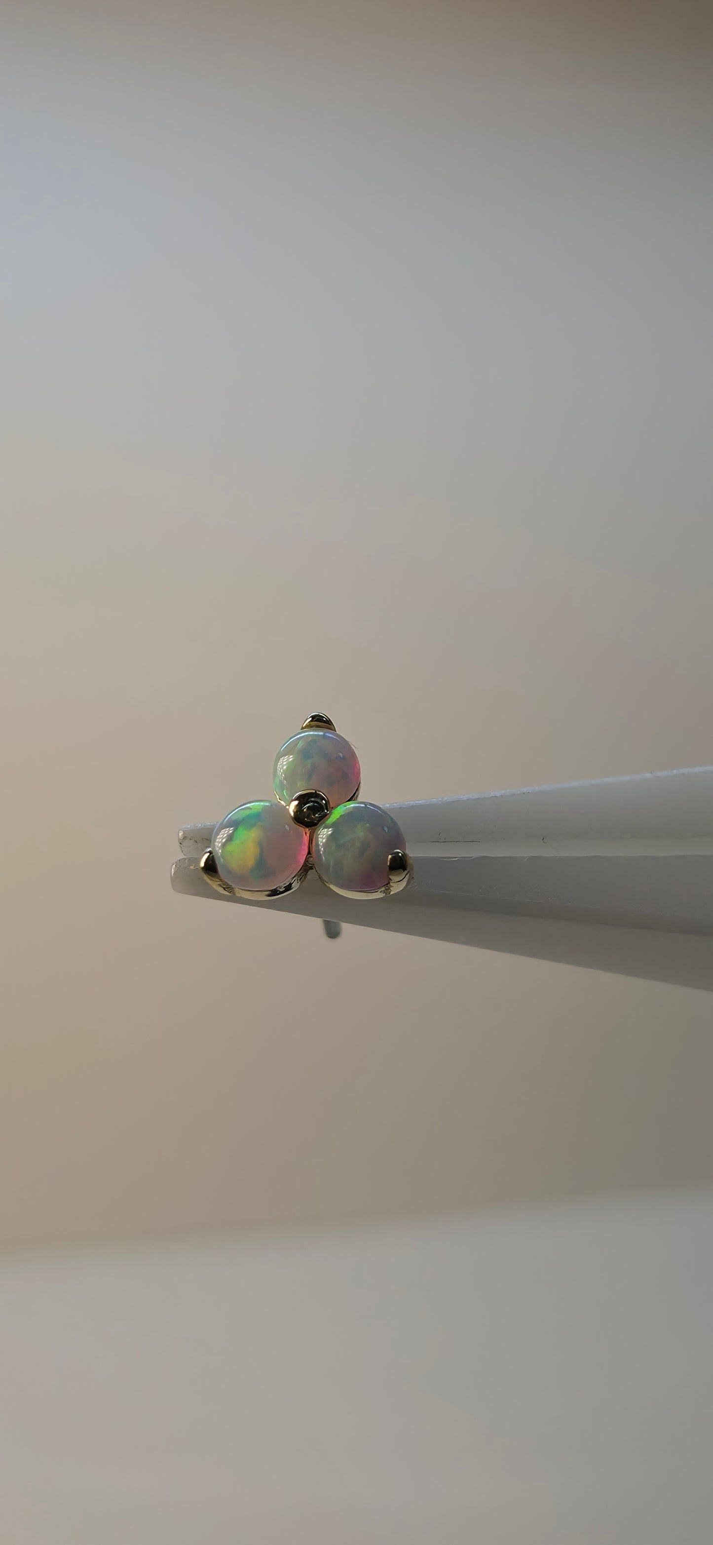 Triple opalo nieve 18k
