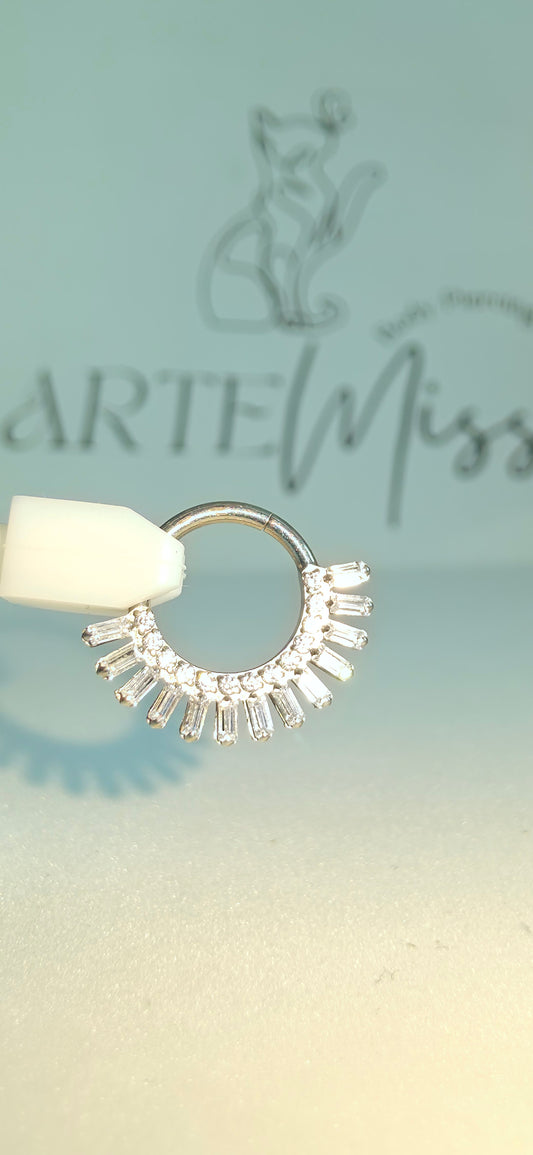 Clicker con incrustaciones de zirconia en Titanio