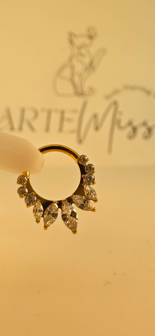 Clicker de Titanio con incrustaciones de zirconia