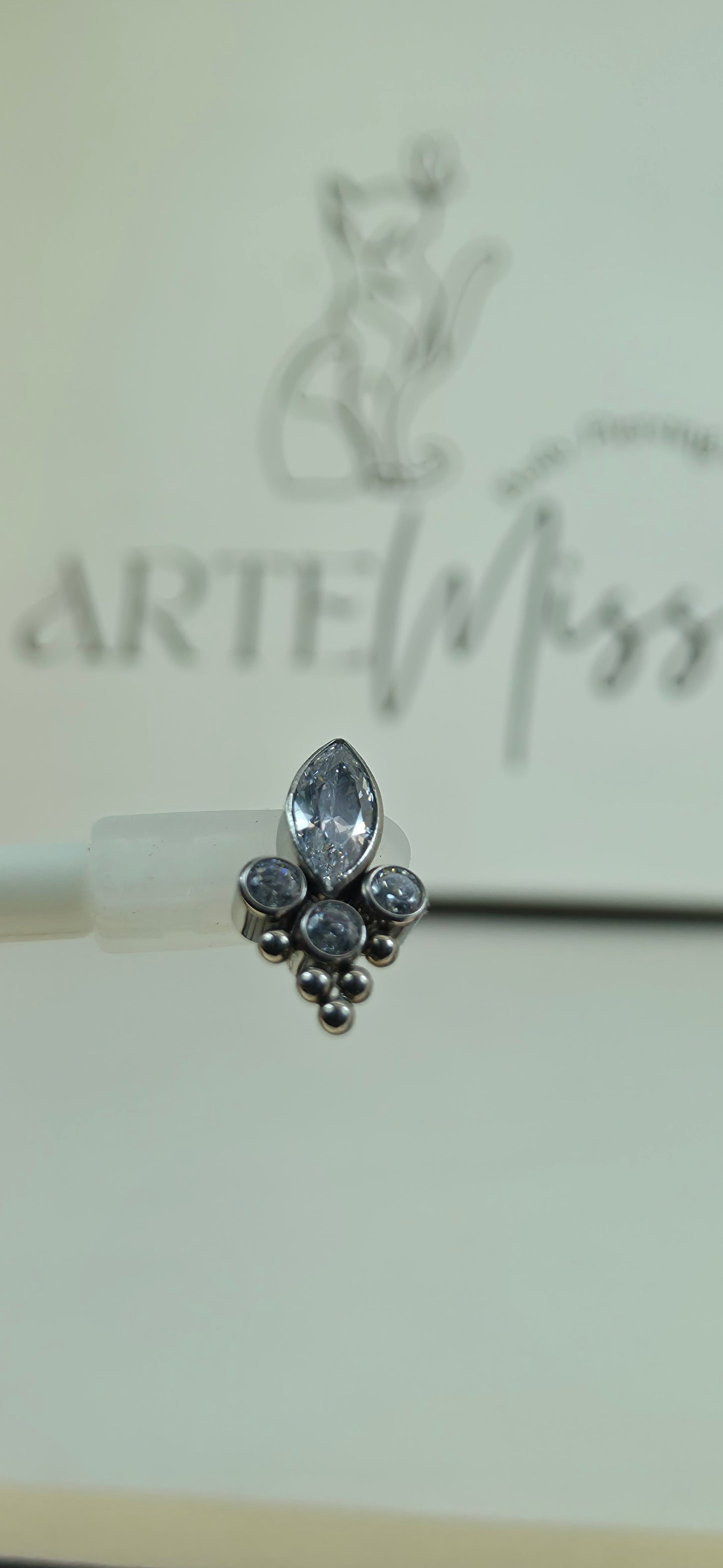 Top de Titanio con incrustaciones de zirconia
