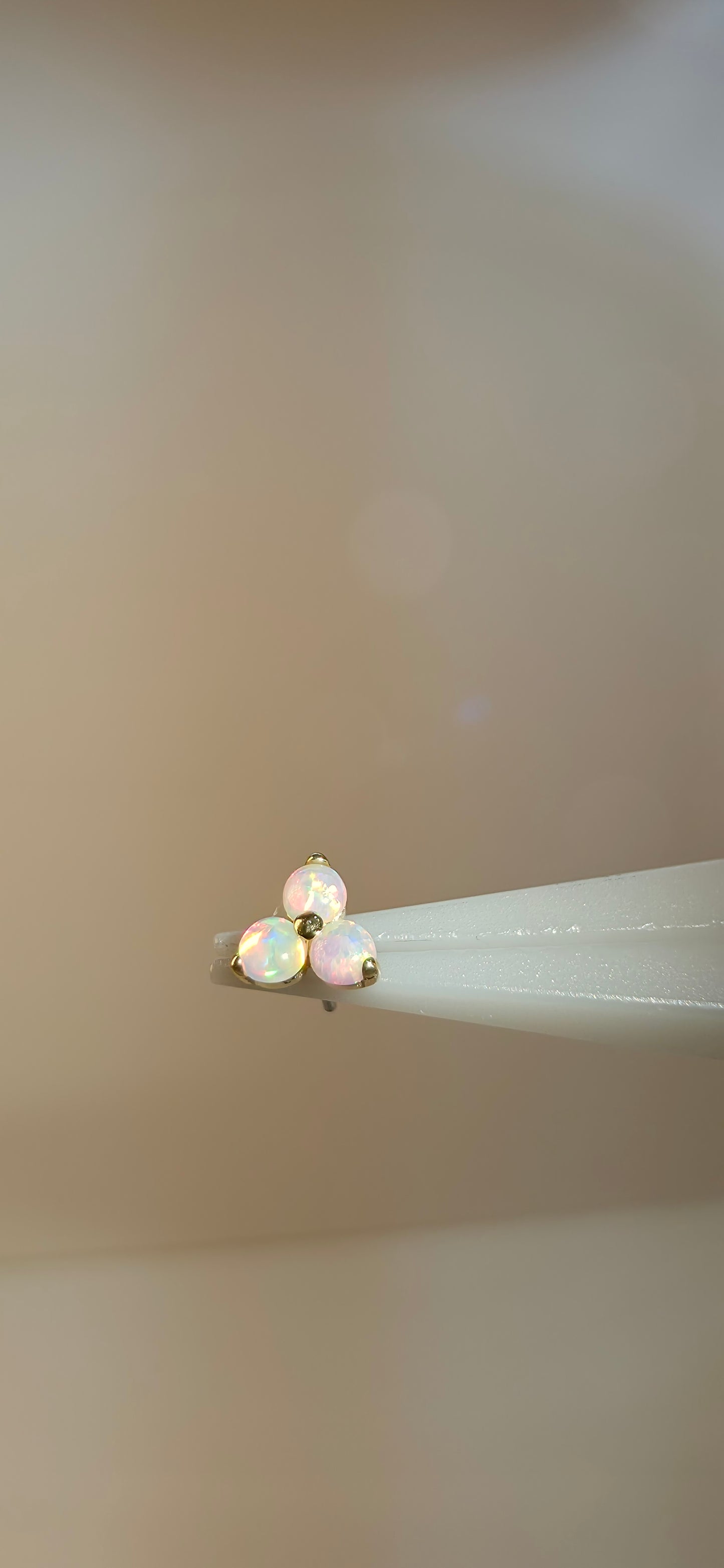 Triple opalo nieve 18k