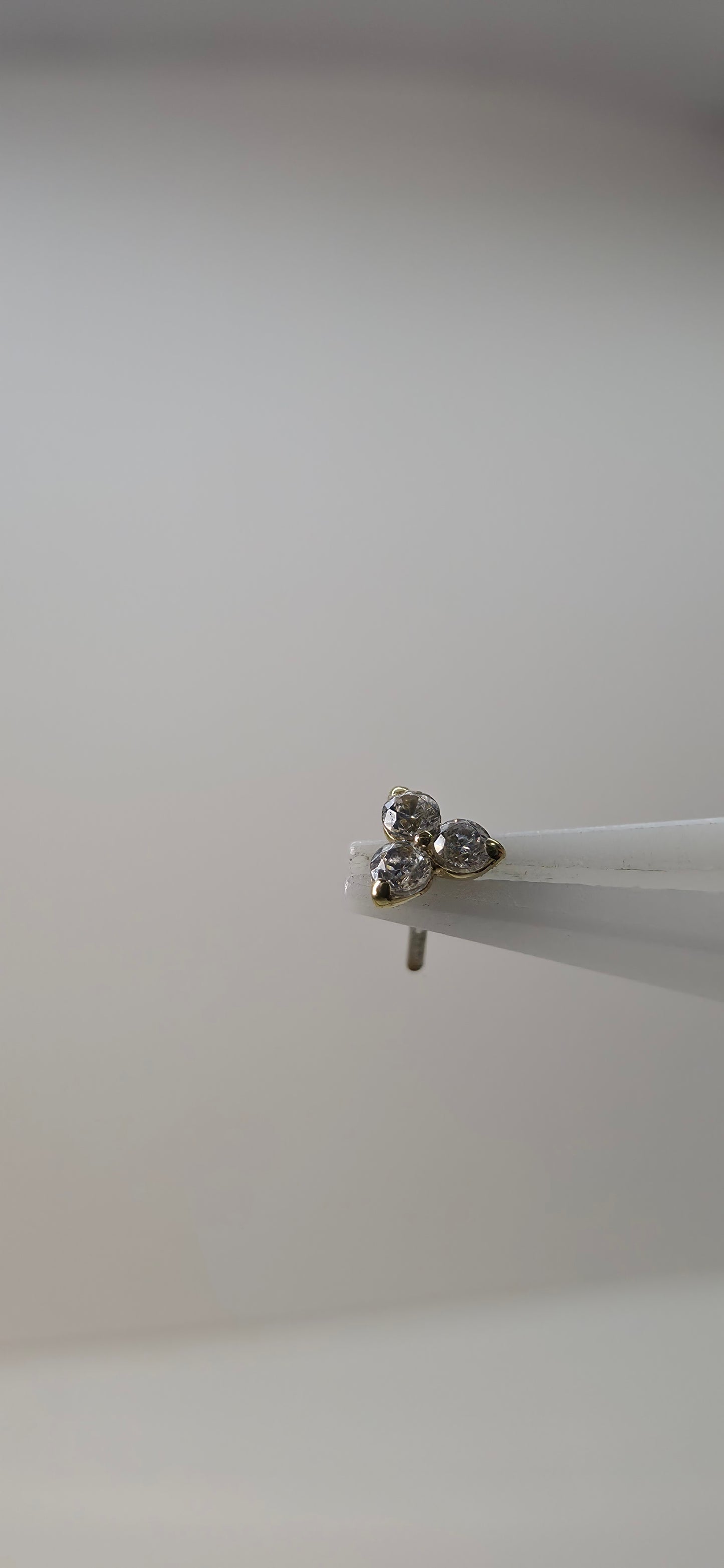 Trinity en oro de 18k con cristales Swarovski