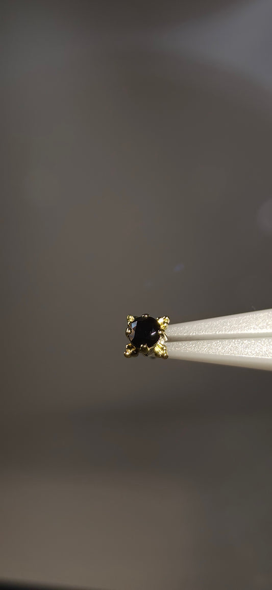 Zia cristales Swarovski en oro de 18k
