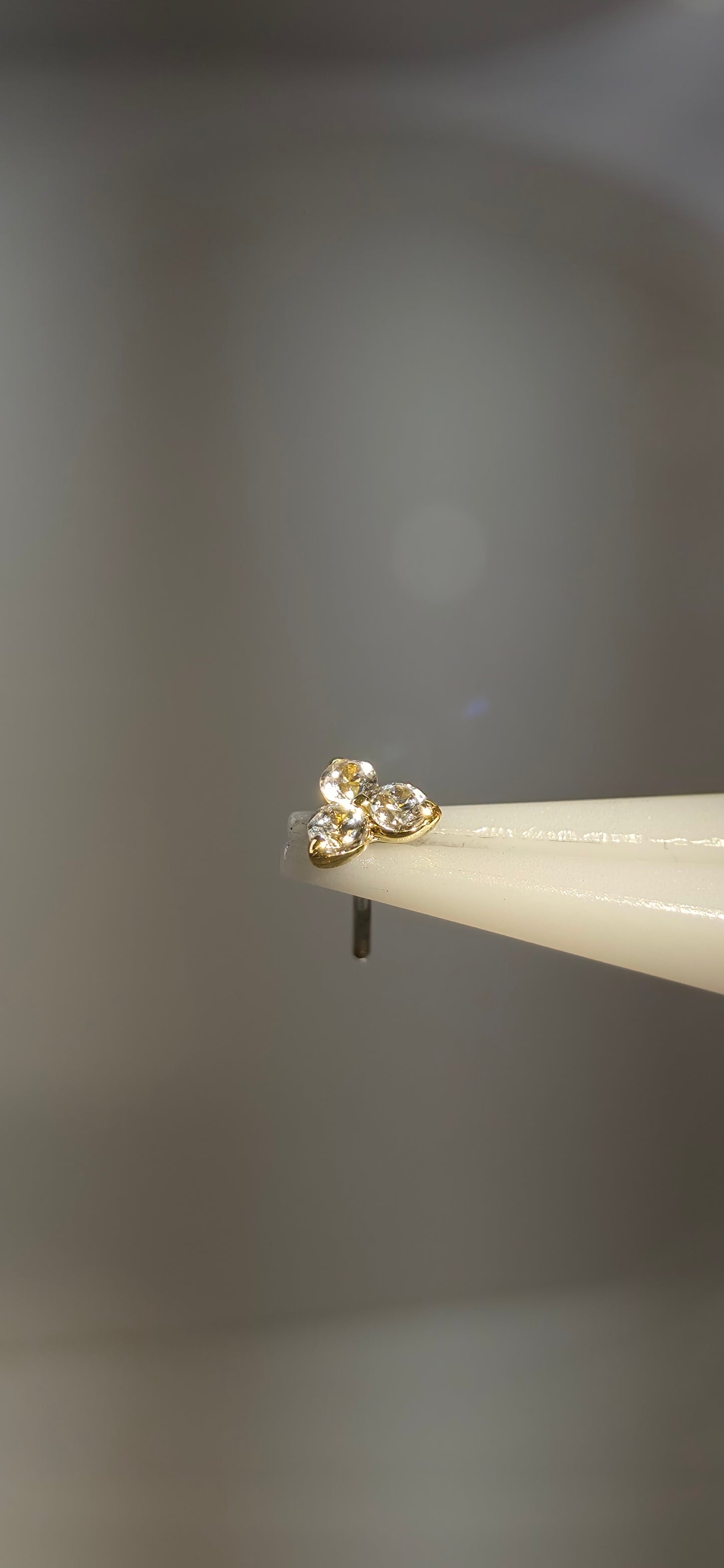 Trinity en oro de 18k con cristales Swarovski