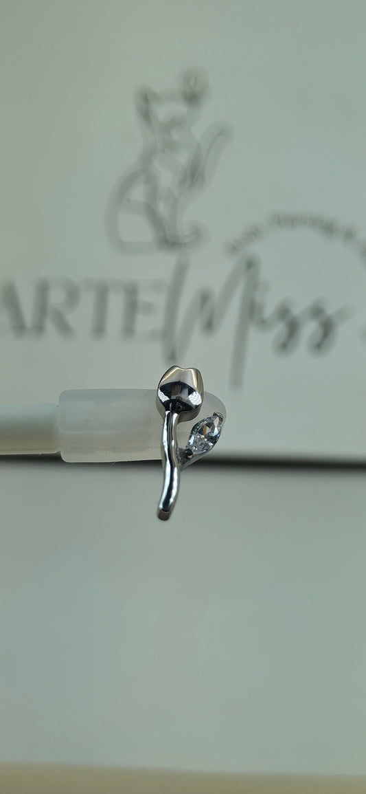 Top de Titanio en forma de tulipan con zirconia