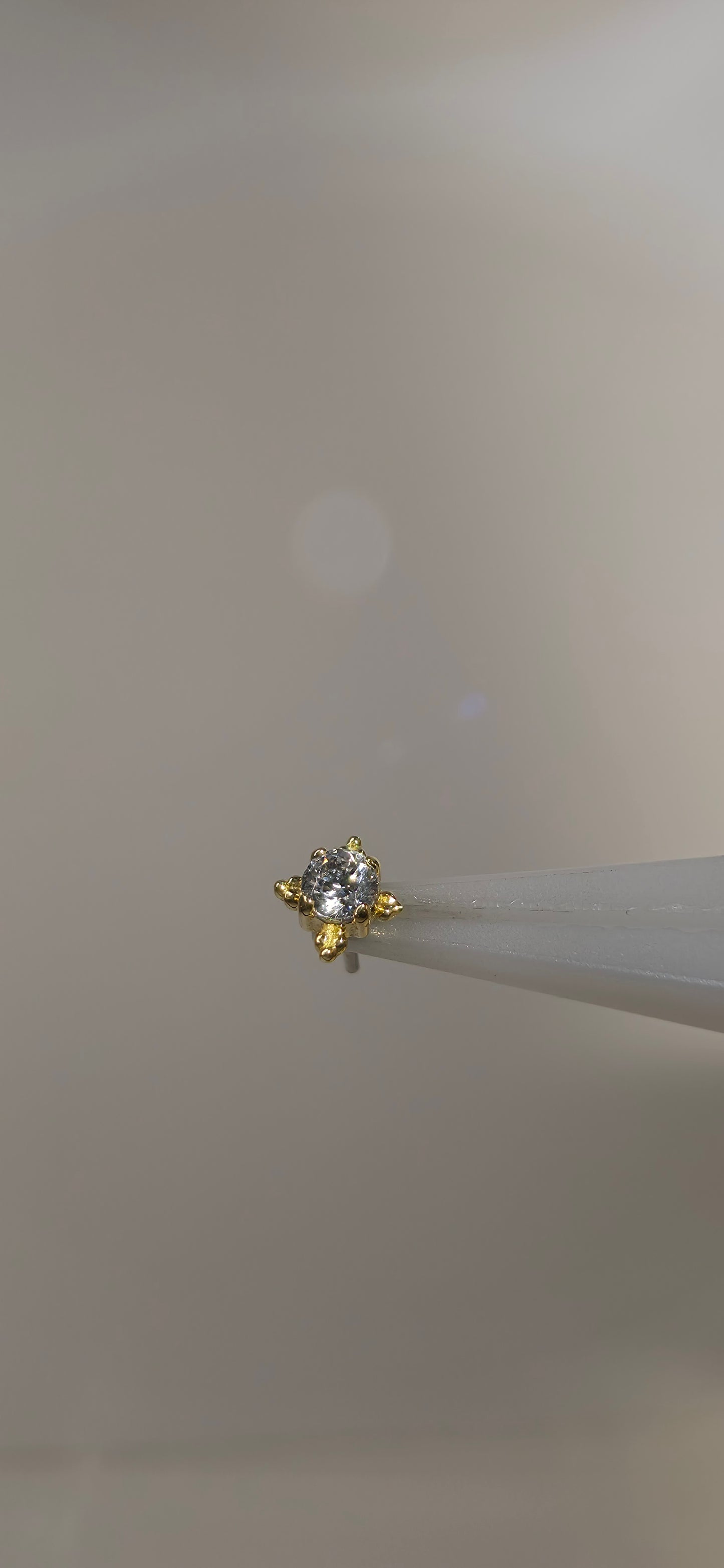 Zia cristales Swarovski en oro de 18k
