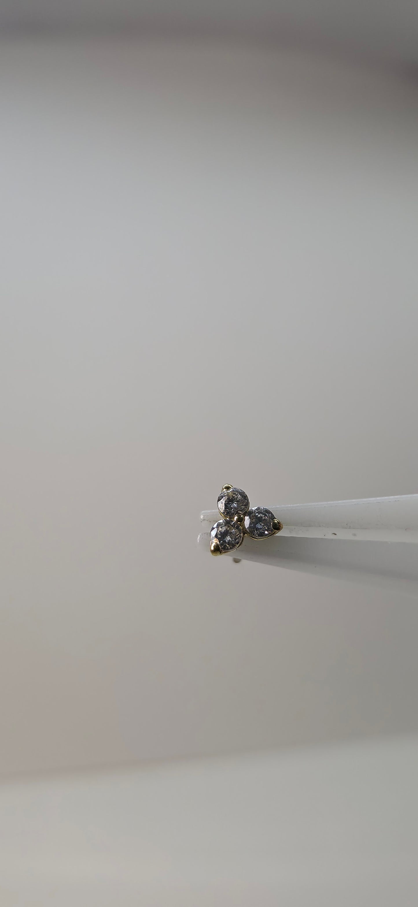 Trinity en oro de 18k con cristales Swarovski