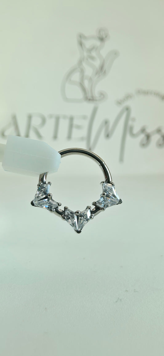 Clicker de Titanio con incrustaciones de zirconia
