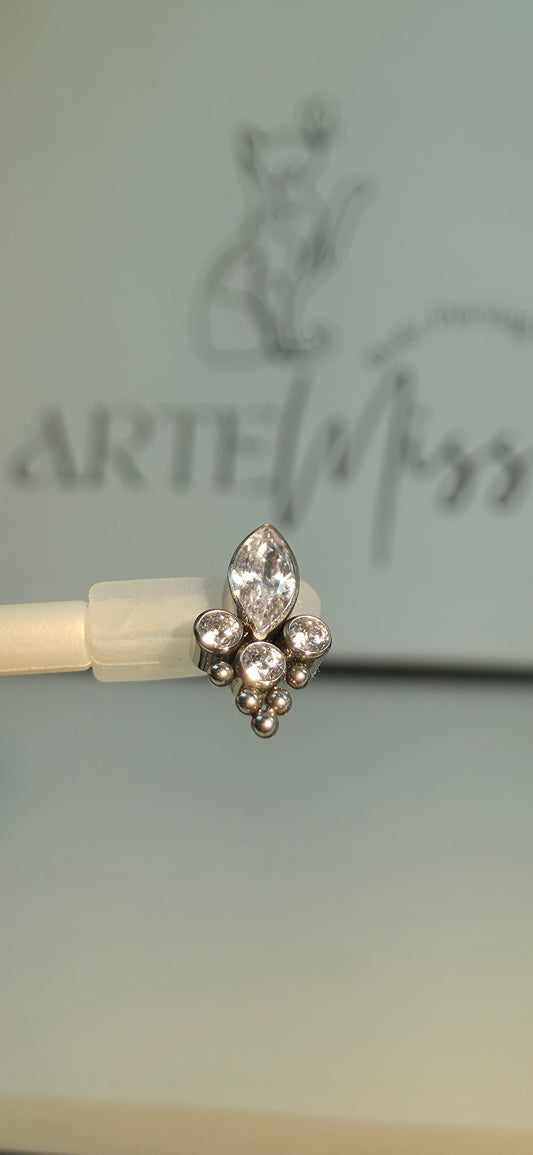 Top de Titanio con incrustaciones de zirconia