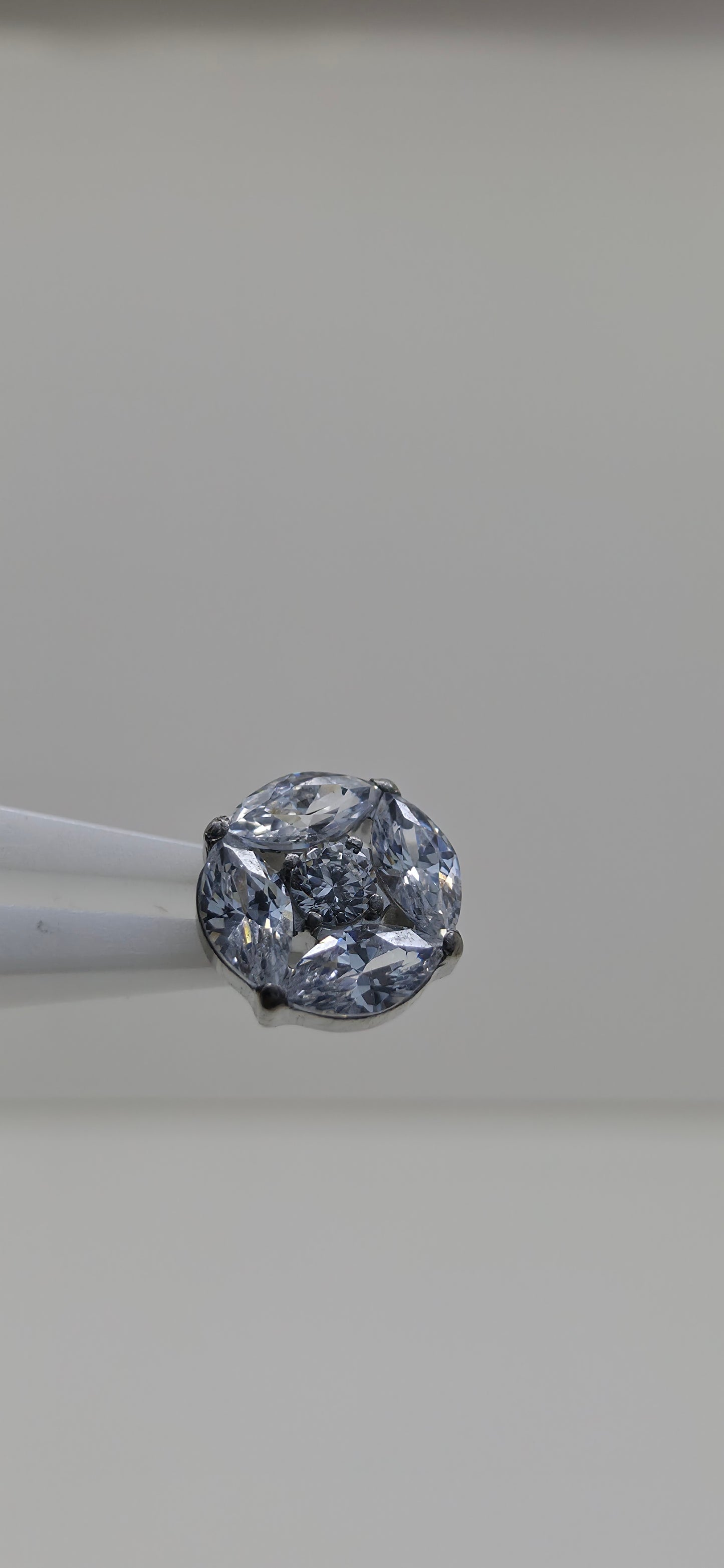 Piercing Titanio círculo Zirconias