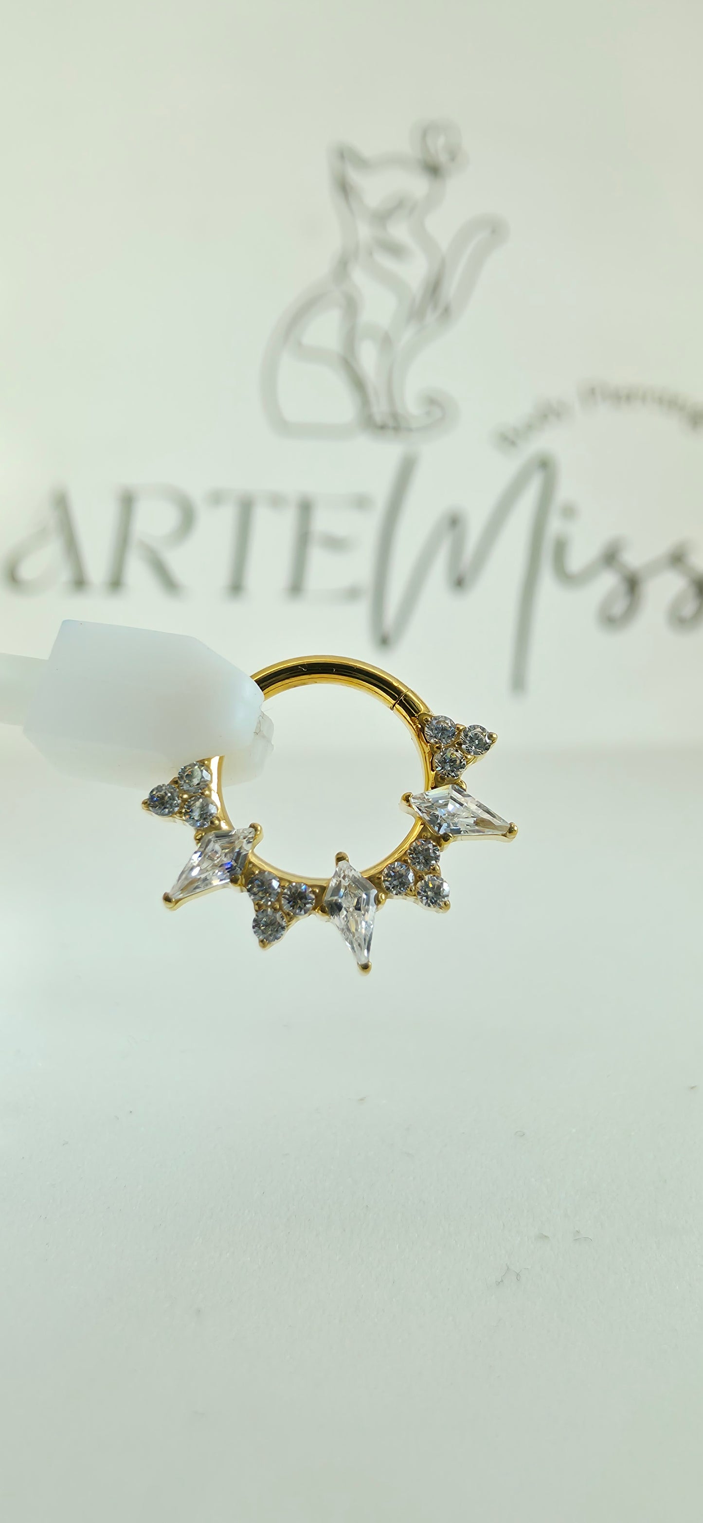 Clicker de Titanio con incrustaciones de zirconia