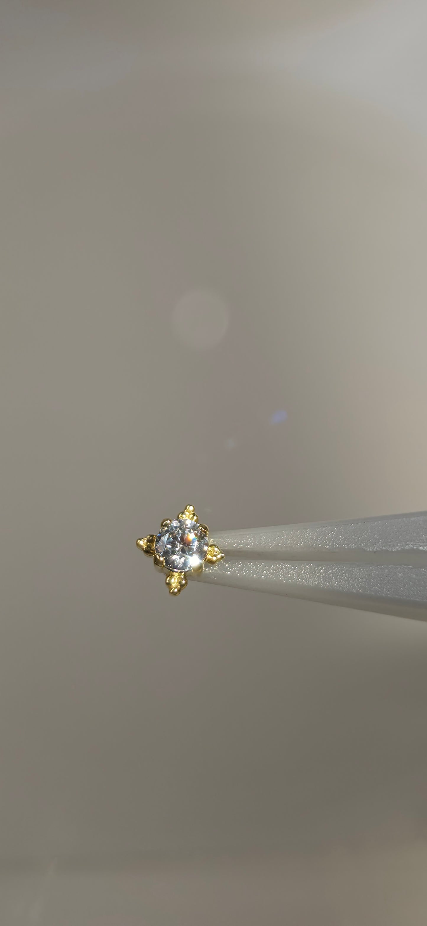 Zia cristales Swarovski en oro de 18k