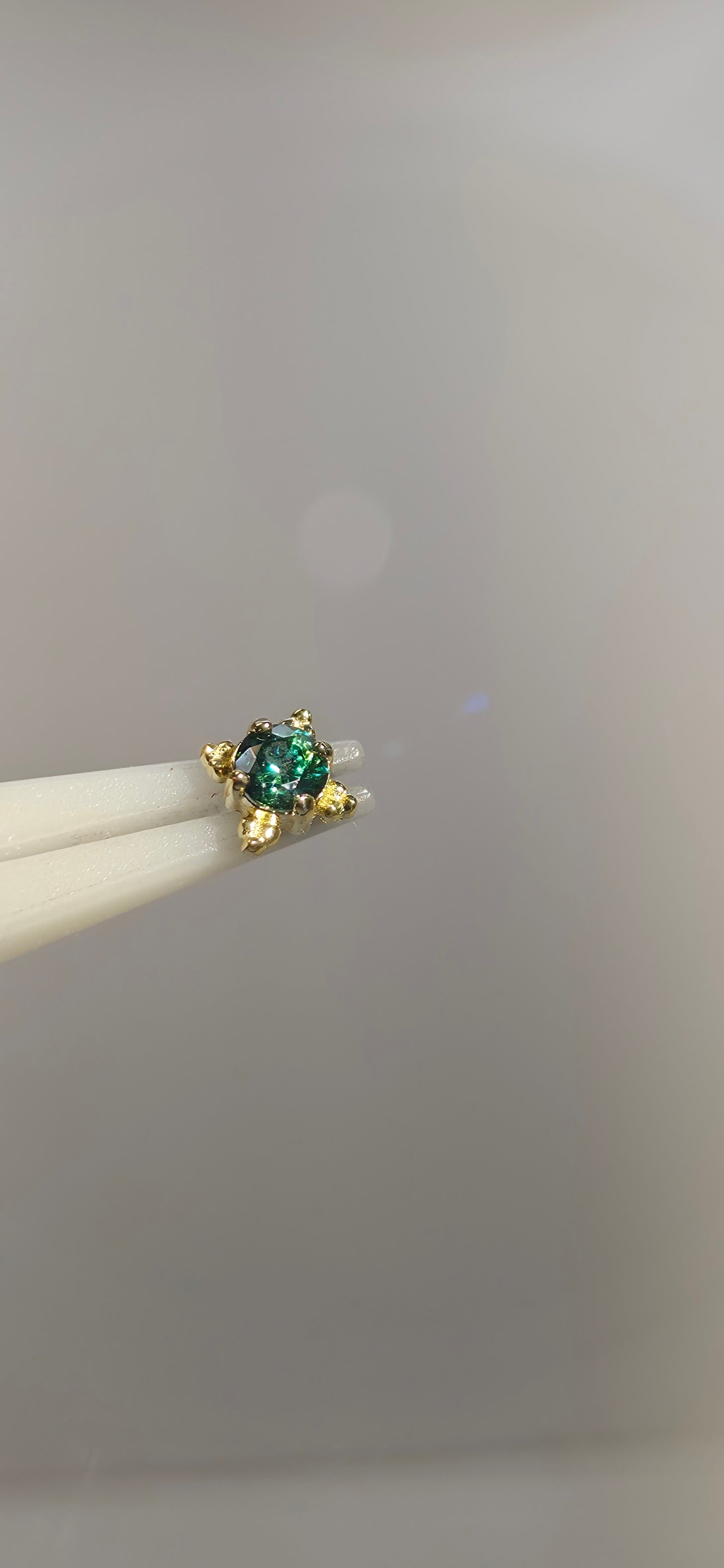 Zia cristales Swarovski en oro de 18k