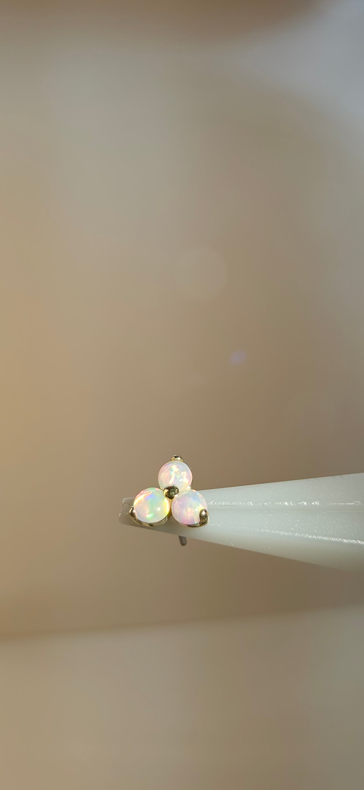 Triple opalo nieve 18k