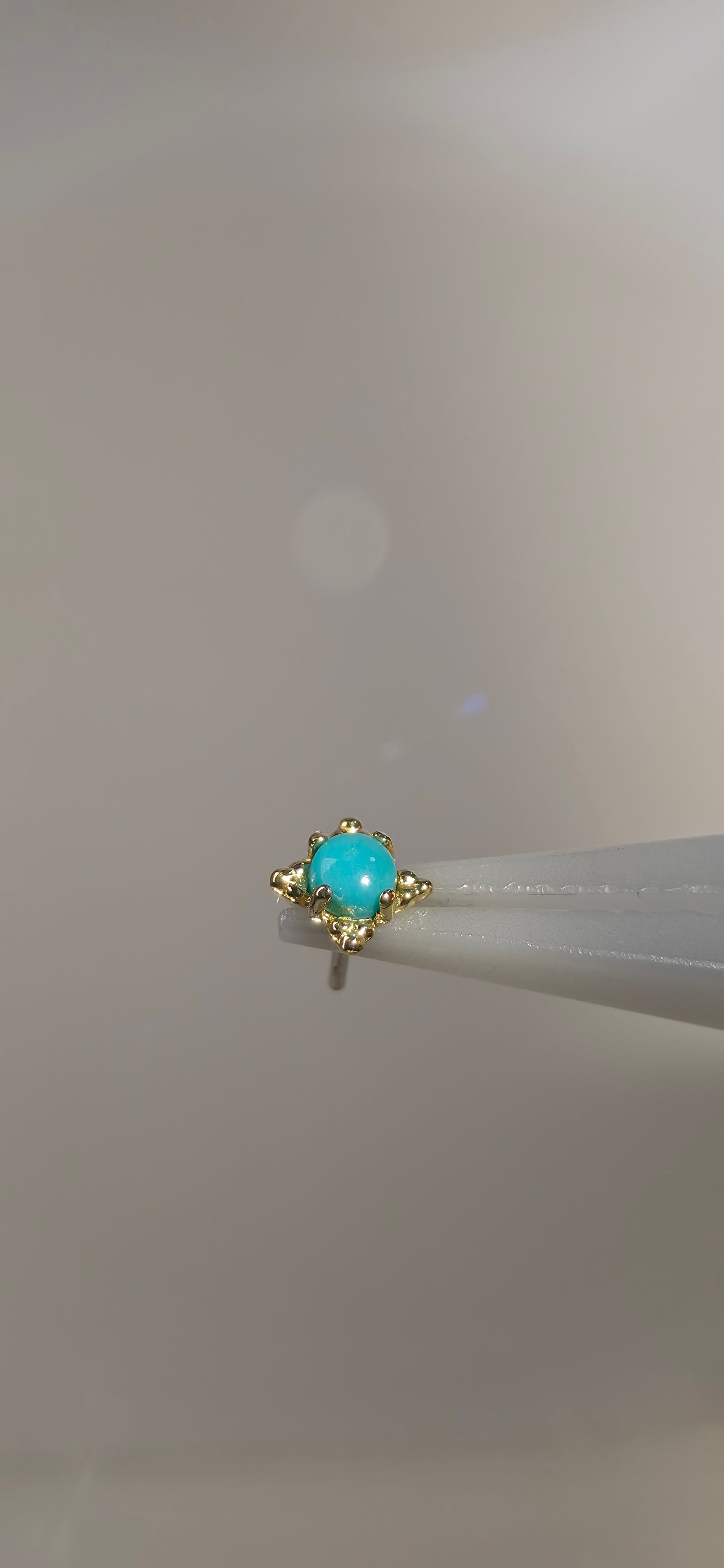 Zia cristales Swarovski en oro de 18k