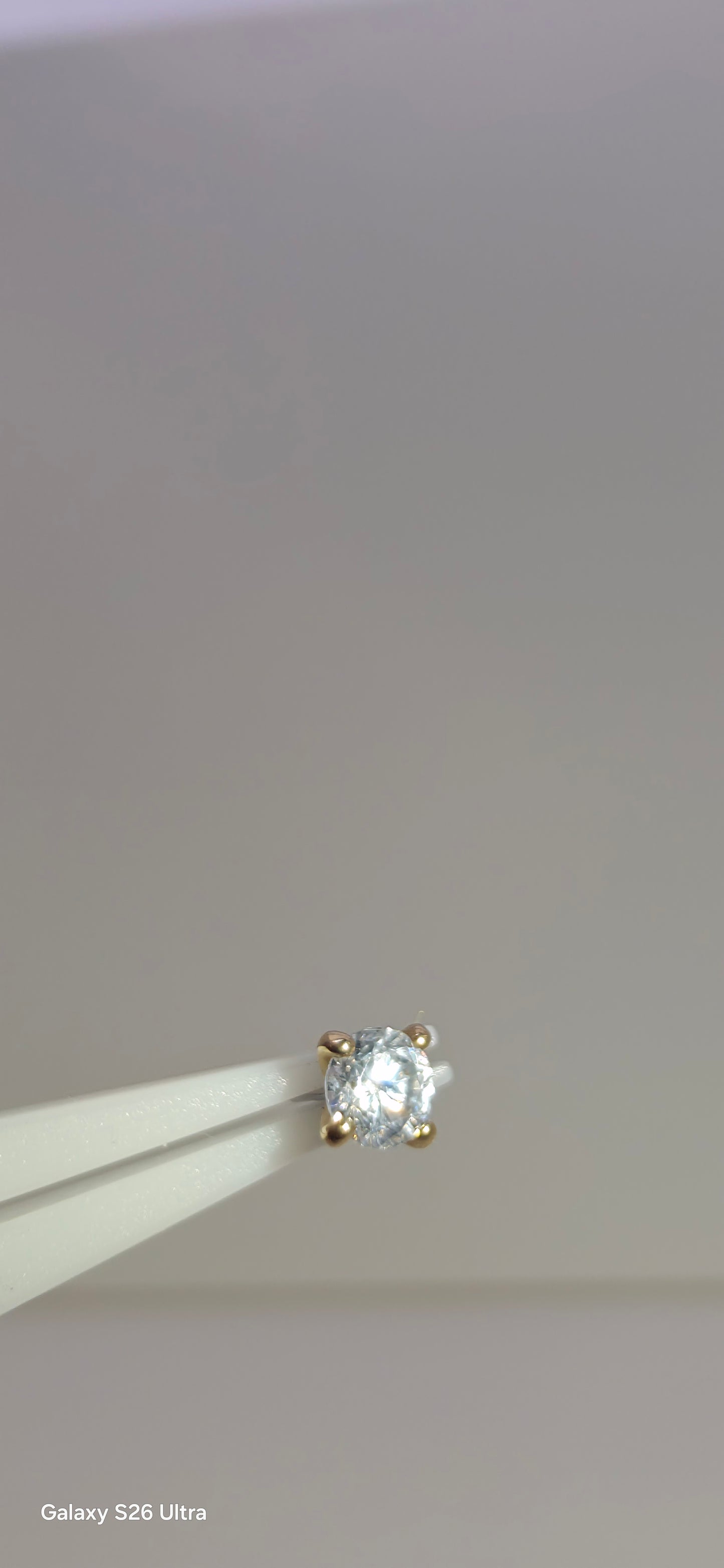 Zirconia en oro de 14k de 2mm 2.5mm y 3mm
