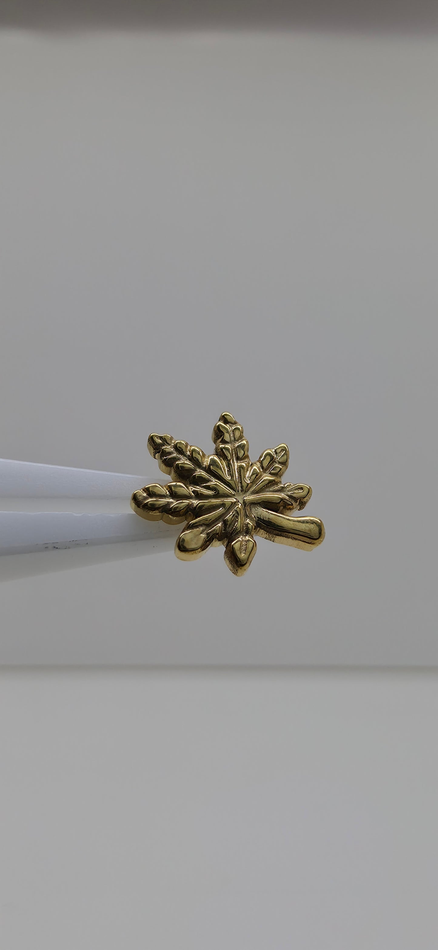 Piercing Titanio flor en forma de planta