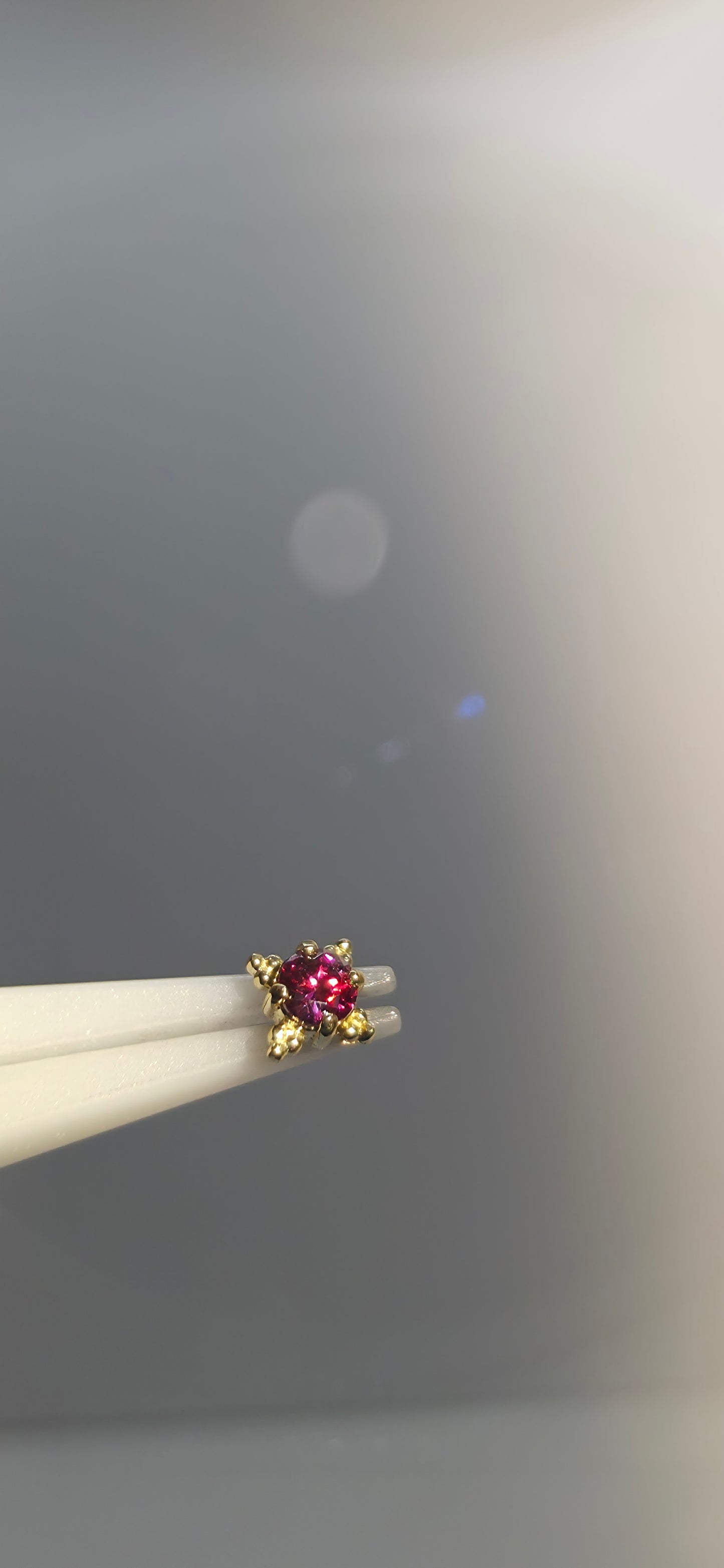 Zia cristales Swarovski en oro de 18k