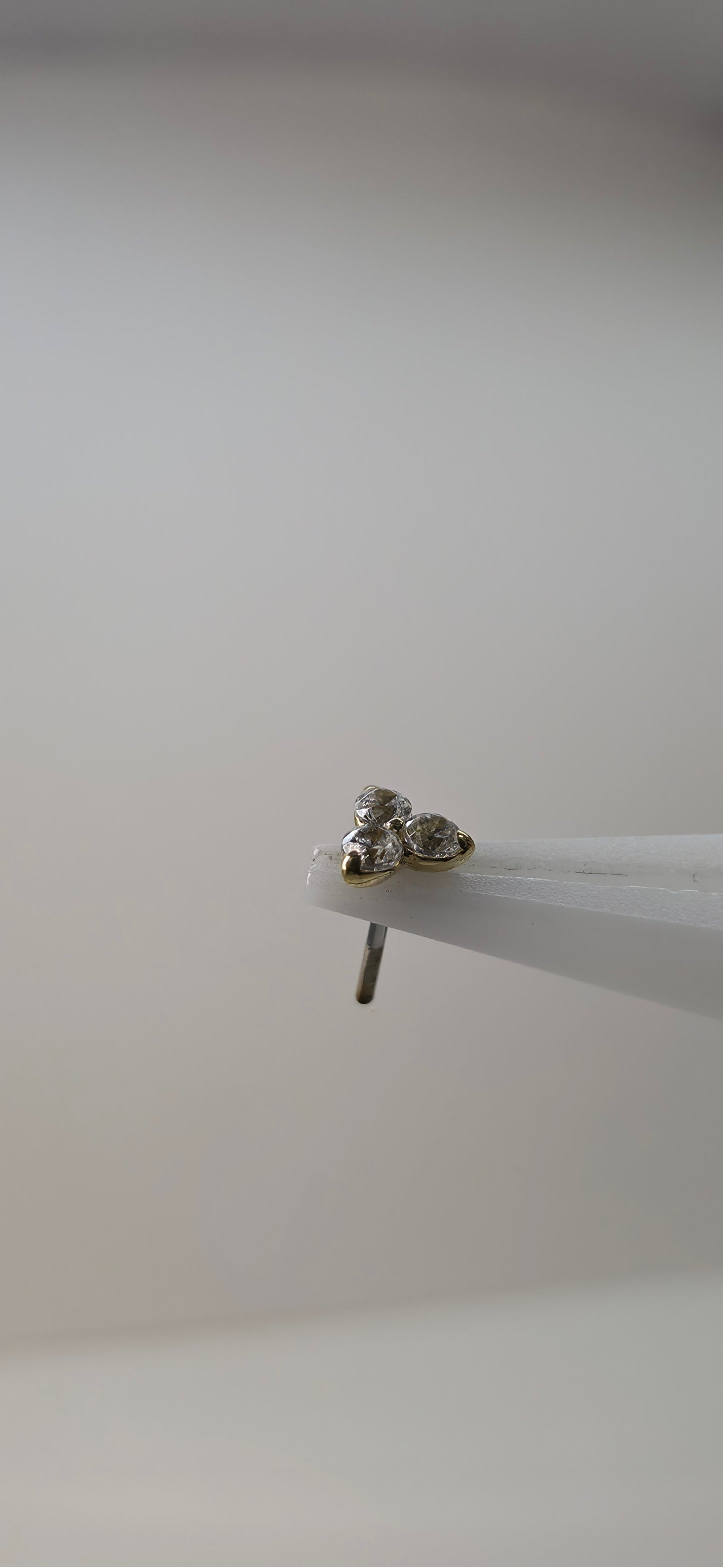 Trinity en oro de 18k con cristales Swarovski